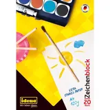 IDENA Zeichenblock, DIN A4, 20 Blatt, 120 g/m2, 1 Stück