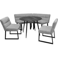 Hti-Living HTI-Living, Esstisch, Sitzgruppe Liron Tisch, 2 Bänke und