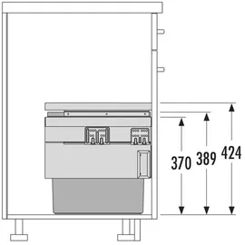 HAILO Abfalltrennsystem 3608521 Cargo Synchro 500 46