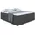 altdecor Boxbett, mit H3-Matratze und Lattenrost - MARCE BW - 160x200 Dunkelgrau