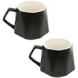 Intirilife Teetasse 0,35 l Schwarz 2 St.