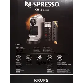 Krups Nespresso Citiz & Milk XN 761B silber + Aeroccino