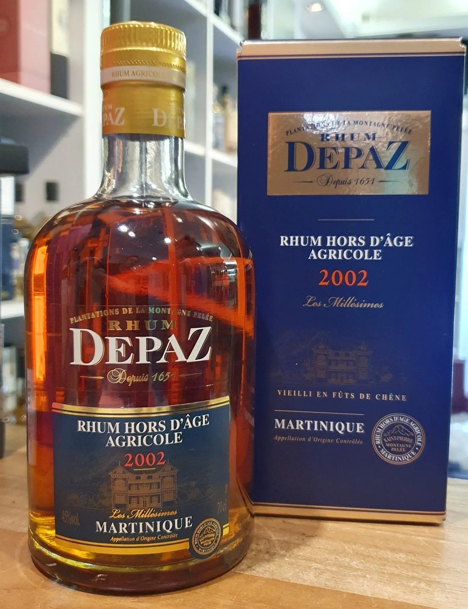 Depaz Millesimes 2002 Rum 45 % vol. 0,7l Rhum