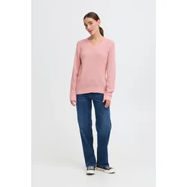Oxmo V-Ausschnitt-Pullover Rosa XS