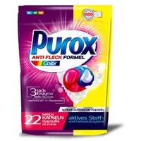 Purox Anit Fleck Formel Color 22 Zwei-Kammer-Waschkapseln