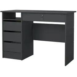 Büroschreibtisch  Finow ¦ grau ¦ Maße (cm): B: 109,3 H: 75,6 T: 48.5