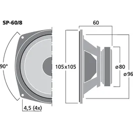 Monacor SP-60/4