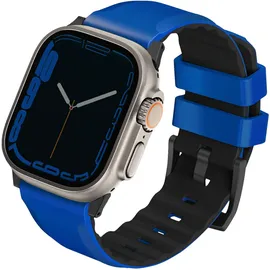 Uniq Linus Airosoft Silikonarmband Apple Watch 1/2/3/4/5/6/7/8/SE/SE2/Ultra 42/44/45/49 mm) – Blau