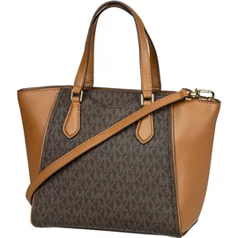 Michael Kors Handtasche Taryn Small Convertible MK SIG Brown/Acorn Braun Damen