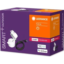 LEDVANCE Smart+ Outdoor Plug, ZigBee schaltbare Steckdose, für die Lichtsteuerung in Ihrem Smart Home, Direkt kompatibel mit Echo Plus und Echo Show (2. Gen.),