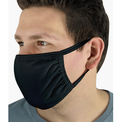 Fruit of the Loom – 5er Multipack Mund-Nasen-Masken Maske Größe S für Damen und Kinder, schwarz