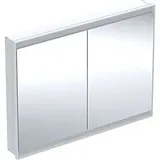 Geberit ONE Spiegelschrank ComfortLight, 2 Türen, UP-Montage, 120cm, weiß/Aluminium pulverbeschichtet