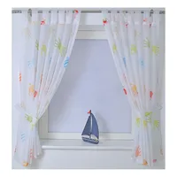 Kutti Gardine KUTTI "Hände" Gr. 1, bunt, B:140cm H:145cm, Obermaterial: 100% Polyester, Gardinen, Gardine, mit einem Raffhalter, Kindergardine, bedruckt, bunt