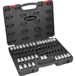 Schraubendreher-Einsatz-Sortiment Innenkeil Ribe-CV V2201 Antrieb 1/2"