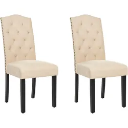 Esszimmerstuhl 2er Set SHIRLEY Beige