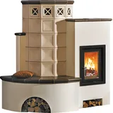 Kachelofen 5/59.1 11 kW - jade/schoko - Premio - Bank links