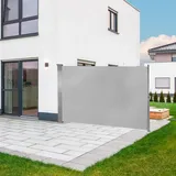 DEMA Seitenmarkise 160 x 300 cm Grau Metall