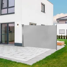 DEMA Seitenmarkise 160 x 300 cm Grau Metall