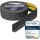 Holzbrink Weichsockelleiste selbstklebend PVC 50x20mm, 25 m Winkelleiste für Küchenarbeitsplatte, Bodenbelag Eckleiste selbstklebend Farbe: Dunkelgrau