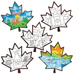 Fensterdekorationen Kanada zum Ausmalen   (Pro Set 20)