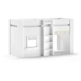 Vipack Halbhochbett RENO 90 x 200 cm MDF weiß