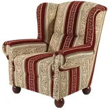 Max Winzer Ohrenbackensessel Monarch rot