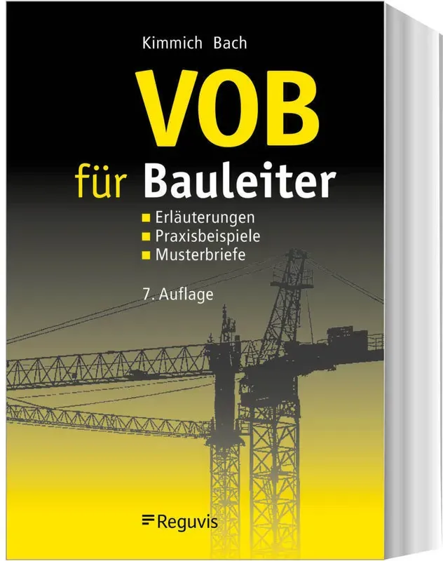 Vob Für Bauleiter - Bernd Kimmich  Hendrik Bach  Gebunden
