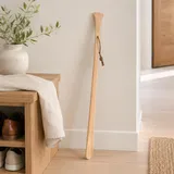 Schuhlöffel mit Rückenkratzer 58 cm aus Buchenholz