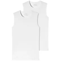 SCHIESSER Unterhemd 2er-Pack - 95/5 - Organic Cotton (Spar-Set) Unterhemd / Tanktop - Baumwolle - Komfortabler Rundhalsausschnitt weiß 8