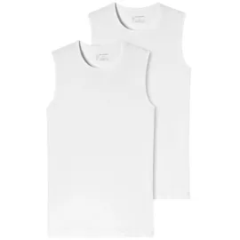 SCHIESSER Unterhemd 2er-Pack - 95/5 - Organic Cotton (Spar-Set) Unterhemd / Tanktop - Baumwolle - Komfortabler Rundhalsausschnitt weiß 8