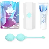 TensCare Fleur Beckenbodentraining Kugeln- 100% Medizinisches Silikon Beckenbodentrainer Kegel Balls Zur Blasenkontrolle Und Training, Steigerung Des Orgasmus
