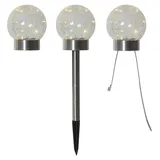 StarTrading LED Solar Kugel 3in1 Balkonleuchte Tischlampe Wegleuchte D:12cm