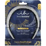 invisibobble Haarreif Damen Silber Glitzer – Hairhalo Eclipse Stardust Crown Strass breit verstellbar – Haarreifen festlich elegant – Haarschmuck Party Silvester Hochzeit Anlass edel