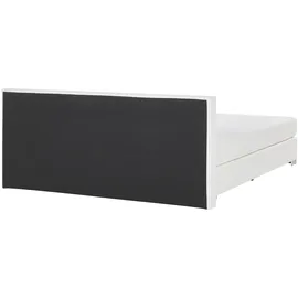 Beliani Boxspringbett 160 x 200 cm Weiß