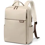 GOLF QUALITY Laptop Rucksack Damen 14 Zoll, Rucksack Herren, Bussiness Rucksack Wasserdicht, Backpack Daypack Für Schule, Freizeit Und Reise Aprikose