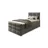 masseno Boxbett mit Bettkasten ¦ grau ¦ Maße cm B: 100 H: 98