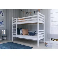Kids Collective Etagenbett 90 x 200 cm Kiefer massiv weiß