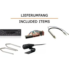 JUST SOUND best choice for caraudio Autoradio Einbaupaket Blaupunkt Milano 200 BT passend für Ford Galaxy Typ WGR + Bluetooth USB