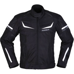 Modeka Yannik Air, Textiljacke wasserdicht - Schwarz/Weiß - S
