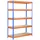 Simonrack Schwerlastregal Holz 200 x 100 x 60 cm blau/orange 5 Böden