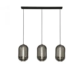 KAWOLA Hängeleuchte BRAGA Hängelampe 3-flammig Glas schwarz