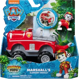Spin Master Paw Patrol Jungle Pups Elefanten-Fahrzeug mit Marshall-Figur, Spielfahrzeug