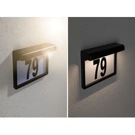 Paulmann Solar Hausnummernleuchte Dayton II Schwarz