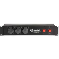 Adam Hall Cables 87472 19" Stromverteiler 2HE 9-Fach mit zwei Schaltern