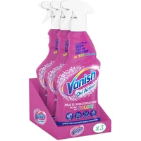 Vanish Oxi Action Multi Fleckenentferner-Spray, Vorbehandlung, ohne Bleichmittel, 3 Packungen à 725 ml Multi Fleckenentferner, Vorbehandlungsspray, ohne Bleichmittel