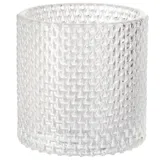 Duni 6x Kerzenhalter Calm 80 x Ø 80 mm klar