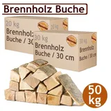 Flameup Kaminholz Brennholz Kaminholz Holz 5-500 kg Ofen Kamin Kaminofen Buche 30 cm, 50 kg