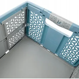 KEEEPER Klappbox Lea 48,5 x 35 x 23,5 cm 24-tlg. blau
