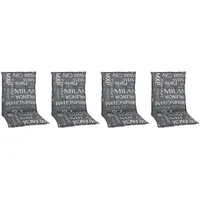 BEO Sitzauflage Niedriglehner Bellona 4er-Set grau