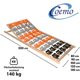Coemo Tellerlattenrost CubiFlex 120x200 cm Lattenrost Kopf- und Fußteil verstellbar